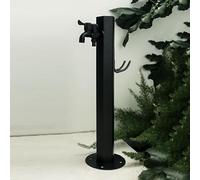 Colonne d'eau verticale for jardin en acier inoxydable 304 avec support de tuyau - Robinet antigel extérieur(Black,B style)