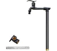 Colonne d'eau verticale for jardin extérieur - Robinet en laiton antigel à montage au sol(Black,60cm/24in)