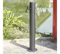 Colonne d'eau verticale for jardin robinet antigel cylindrique d'extérieur fontaine décorative for jardin et cour(Black-Tall)