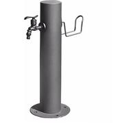 Colonne d'eau verticale for jardin robinet antigel cylindrique d'extérieur fontaine décorative for jardin et cour(Black-Short)