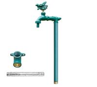 Colonne d'eau Verticale pour Jardin extérieur avec Robinet - Système d'arrosage antigel en Laiton de 78 cm pour l'irrigation et Le Lavage du Jardin - Finition Verte Durable