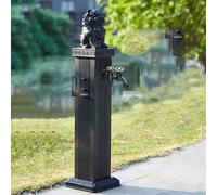Colonne d'eau Verticale pour Jardin Extérieur,Support de Tuyau Carré Résistant Au avec Robinet,Fontaine Décorative Borne d'eau,pour Terrasse Jardin Pelouse