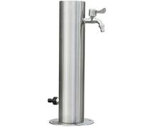 Colonne d'eau verticale pour robinet extérieur en acier inoxydable pour entrée latérale de jardin, bouche d'incendie résistante au gel montée au sol pour une utilisation agricole et pâturage