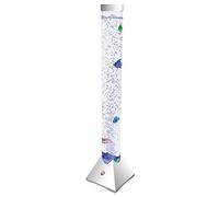 Colonne Décorative à Bulles avec LED Changeant de Couleur et Poissons Artificiels