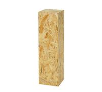 Colonne décorative OSB, colonne de fleurs pour salon, support de plantes, piédestal, design loft, socle stable, aspect naturel, 75 x 20 x 20 cm
