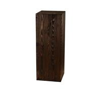 Colonne Décorative Rustique, Colonne En Bois, Colonne Pour Plantes, Support De Plante, Décoration En Bois Intemporelle, Stable Et Durable, Noyer Foncé, 80x30x30 Cm