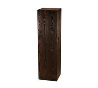 Colonne Décorative Rustique, Colonne En Bois, Colonne Pour Plantes, Support De Plante, Décoration En Bois Intemporelle, Stable Et Durable, Noyer Foncé, 110x30x30 Cm