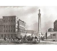 Colonne du duc d'York Londres Angleterre XIXe siècle. De l'histoire de Londres : illustré par des vues à Londres et Westminster publié vers 1838. Poster imprimé par Ken Welsh (45,7 x 30,5 cm)