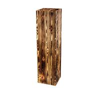Colonne En Bois Rustique Pour Plante Ou Photophore, Bloc De Bois Décoratif, Tronc D’Arbre Fait Main, Stable Et Durable, Pin Huilé, 110x30x30 Cm