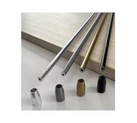 Colonne et tige décorative en alliage d'aluminium montée sur le côté, barre transversale d'étagère en tube rond en métal/bande de séparation for armoire à vin(Color 4,35.5-43.3in/90-110cm)