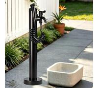 Colonne extérieure avec robinet, poteau de robinet d'eau vertical cylindrique autoportant, source d'hydratation décorative pour arrosage grand jardin potager cour ferme(Height: 60cm/23.6in)