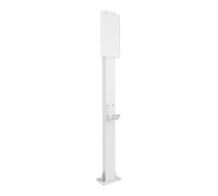 Colonne Fixe de Pile de Chargement de Véhicule à Énergie Nouvelle, Support de Pile de Chargement Extérieur, Conception Extérieure Universelle, Compatible avec 95% des Véhicules Électriques(White)