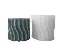 Colonne géométrique rayée en silicone pour la fabrication de moules parfumés décors moules