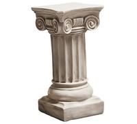 Colonne Grecque, Colonne Romaine Figurine réaliste Blanc Grec Statue Bricolage résine Amicale décor Romain pour Couloir, Jardin, Cour 8.3x8.3x15.7