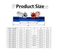 Colonne hexagonale en alliage d'aluminium à Double tête, 2 pièces, colonne de connexion de tige hexagonale en aluminium M3 10/15/20/25/28/30/35/40mm(Pink - 1pc,M3x10mm(2pcs))