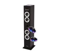 Colonne HIFI Tour de son multimédia Lecteur CD DS120CD Bluetooth USB/SD/Radio FM - Puissance de 60 Watts, Lumières LED OVNI
