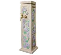 Colonne Jardin Verticale extérieure de 94 cm, Robinet extérieur en résine et Poudre de Pierre, pour Ferme, Cour, Jardin, Irrigation de pelouse(Purple)