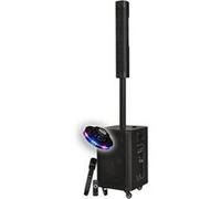 Colonne Karaoké professionnel Karma Band sl Autonome sans fil 400W USB Bluetooth micro sans fi, Téléco, Jeu de lumière LED OVNI