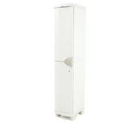 Colonne Meuble de rangement intérieur-extérieur coloris beige - Longueur 35 x Profondeur 45 x Hauteur 184 cm