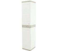 PEGANE Colonne/Meuble de Rangement intérieur/extérieur Coloris Beige - Longueur 44 x Profondeur 35 x Hauteur 176 cm