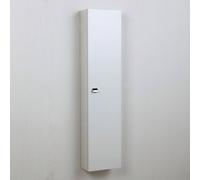 Kiamami Valentina - Colonne de Salle de Bain Suspendue Blanche avec Une Porte et des étagères internes | Simply