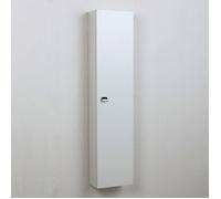 Kiamami Valentina - Colonne de Salle de Bain Suspendue Blanche avec Une Porte et des étagères internes | Simply