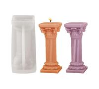 Colonne romaine Forme de silicone - Colonnes en marbre grec ancien forme fondante | Modèle européen rétro pour le chocolat, les bonbons et la décoration de gâteaux, Colonnes grecques Forme de silicone
