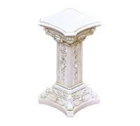 Colonne Romaine - Socle Vintage Pour Statues Avec Sculptures Florales, Piédestal De Colonne Grecque Pour Ornements Décoratifs; Parfait Pour Jardin, Cuisine, Salle À Manger, Maison, Cérémonies De Maria