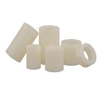 Colonne ronde en plastique ABS beige, sans filetage, entretoise ajourée, rondelle d'isolation, pilier de Support PCB M3 M4 M5 M6 M8 M10 M12(8mm (50pcs),M12.2(OD18))