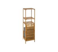 5five Étagère colonne avec panier à linge Mix N' Modul bambou