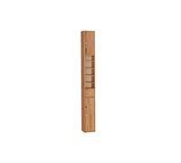 colonne salle de bain 20 cm armoire de rangement étroite avec tiroir et étagères réglables, bois, 20x20x180cm, bzr34-ii-sh
