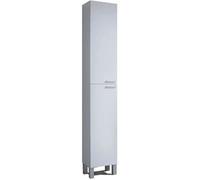 Colonne salle de bain avec 2 portes coloris blanc brillant - 182 x 30 x 25 cm