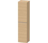 Colonne Salle de Bain Duravit D-Neo porte droite, poignée inox 1760mm Chêne Naturel Mat DE1328R70300000