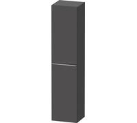 Colonne Salle de Bain Duravit D-Neo porte gauche, poignée inox 1760mm Graphite Mat DE1328L70490000