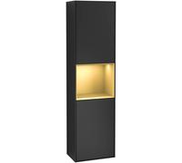 Colonne Salle de Bain Villeroy et Boch Finion 418x1516x270 mm Noir laqué mat F460HFPD