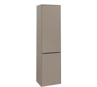 Colonne Salle de Bain Villeroy et Boch Subway 3.0 gauche, 1 porte, panier linge 450x1710x362mm Taupe