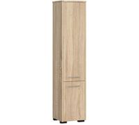 Colonne salle de bains FIN Chêne Sonoma 30 cm 2 portes façade Chêne Sonoma 5 étagères 30x30x140 cm