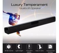 Colonne sans fil Bluetooth Haut-parleur TV Barre de son stéréo Home Cinéma Lecteur de musique, Noir