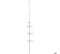 COLONNE TELESCOPIQUE METAL PEINT 4 ETAGERES - GRIS - Tendance