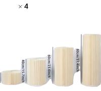 Colonnes de papier pliables, décoration élégante pour les fêtes, disponibles en différentes tailles ,H2O 40 60 80