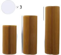 Colonnes de papier pliables, disponibles en différentes hauteurs, idéales pour les mariages et les événements ,Or 60 80 100