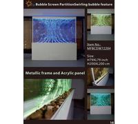 Colonnes d'eau Cloison Designer Colonnes en acier inoxydable Murs Led Panneau mural Nouveau
