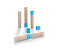 colonnes d'extension de piste à billes bleu 10 pièces