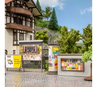 NOCH Route que Neuve & & Werbewände, pour Modélisme Scènes, H0, Ideal pour