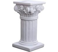 Colonnes grecques décoratives en résine, piliers romains, décoration de colonne 9, 4 x 8, 9 x 17, 5 cm, statues grecques décoratives, socle blanc pour table de mariage, décoration intérieure, colonn