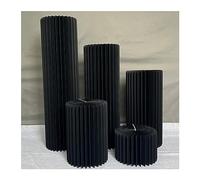 Colonnes Pliables en Papier pour Le Stand des gâte Centres de Table de Mariage Ronds avec Support for vases en Carton(11.8in-C)