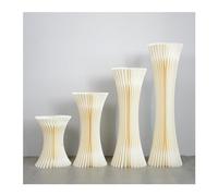 Colonnes Pliables en Papier pour Le Stand des gâte Centres de Table de Mariage, vases en Carton, Support, Table à Desserts for fête d'anniversaire, Pilier Romain(B-15.75in)