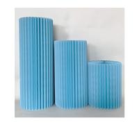Colonnes Pliables en Papier pour Le Stand des gâte Centres de Table de Mariage, vases en Carton, Support, Table à Desserts for fête d'anniversaire, Pilier Romain(Blue)