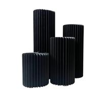 Colonnes Pliables en Papier pour Le Stand des gâte Piédestal Pliable en Papier, Table à gâteaux à Pilier Romain(11.8IN-C)