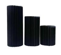 Colonnes Pliables en Papier pour Le Stand des gâte Piédestal Pliable en Papier, Table à gâteaux à Pilier Romain(11.8IN-A)